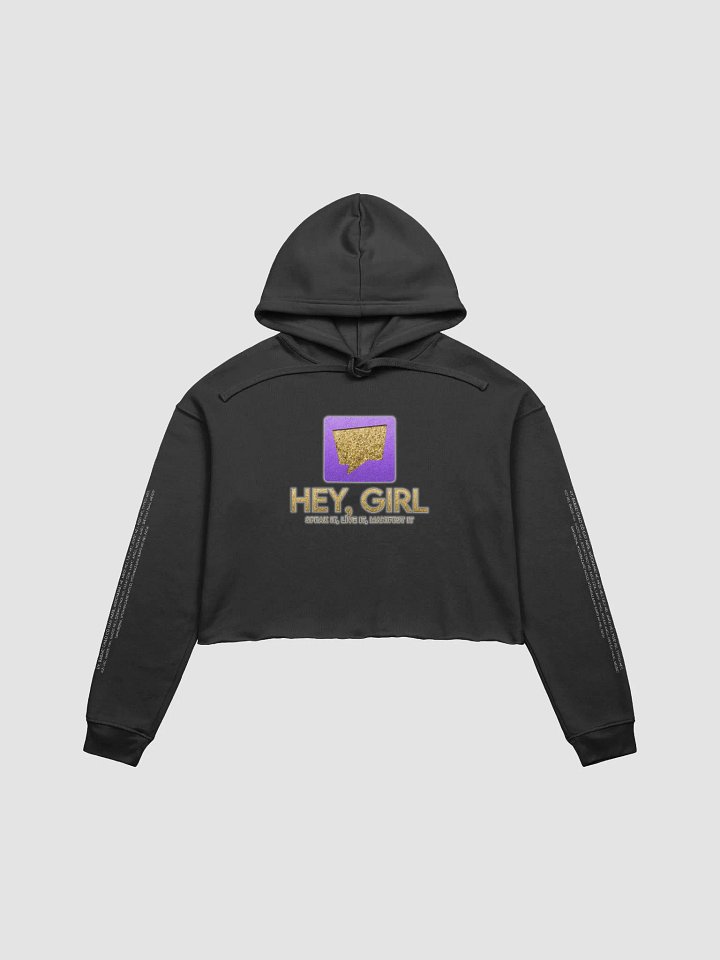 Hey, Girl International High Performance Crop Hoodie product image (1)