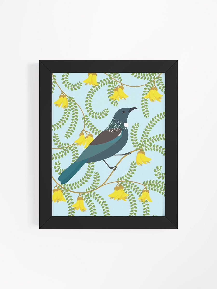 Tūī in Kōwhai Framed Wall Art product image (4)