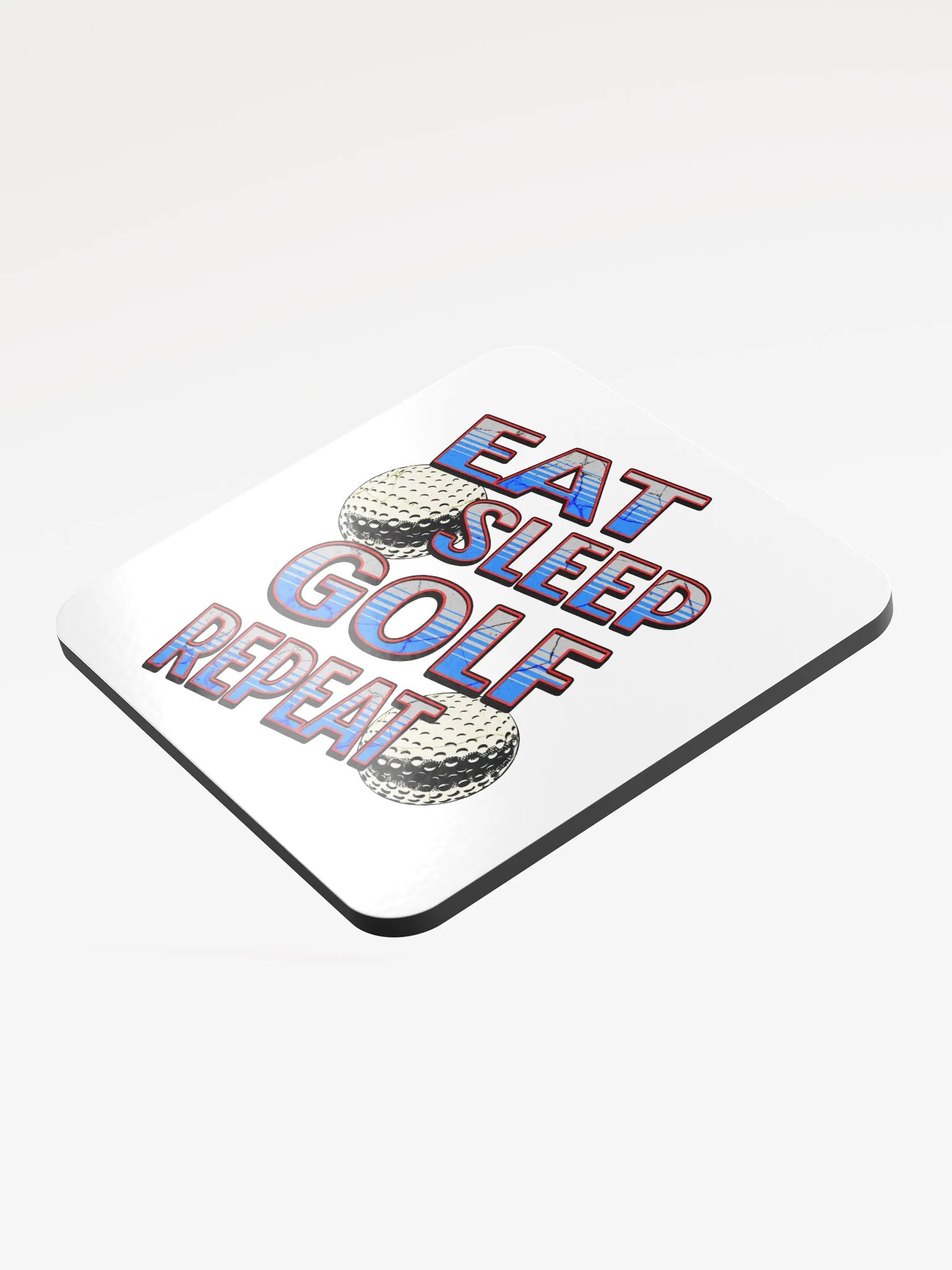 Eat Sleep Golf Repeat Angle Dynamic Ball Coaster Set product image (4)