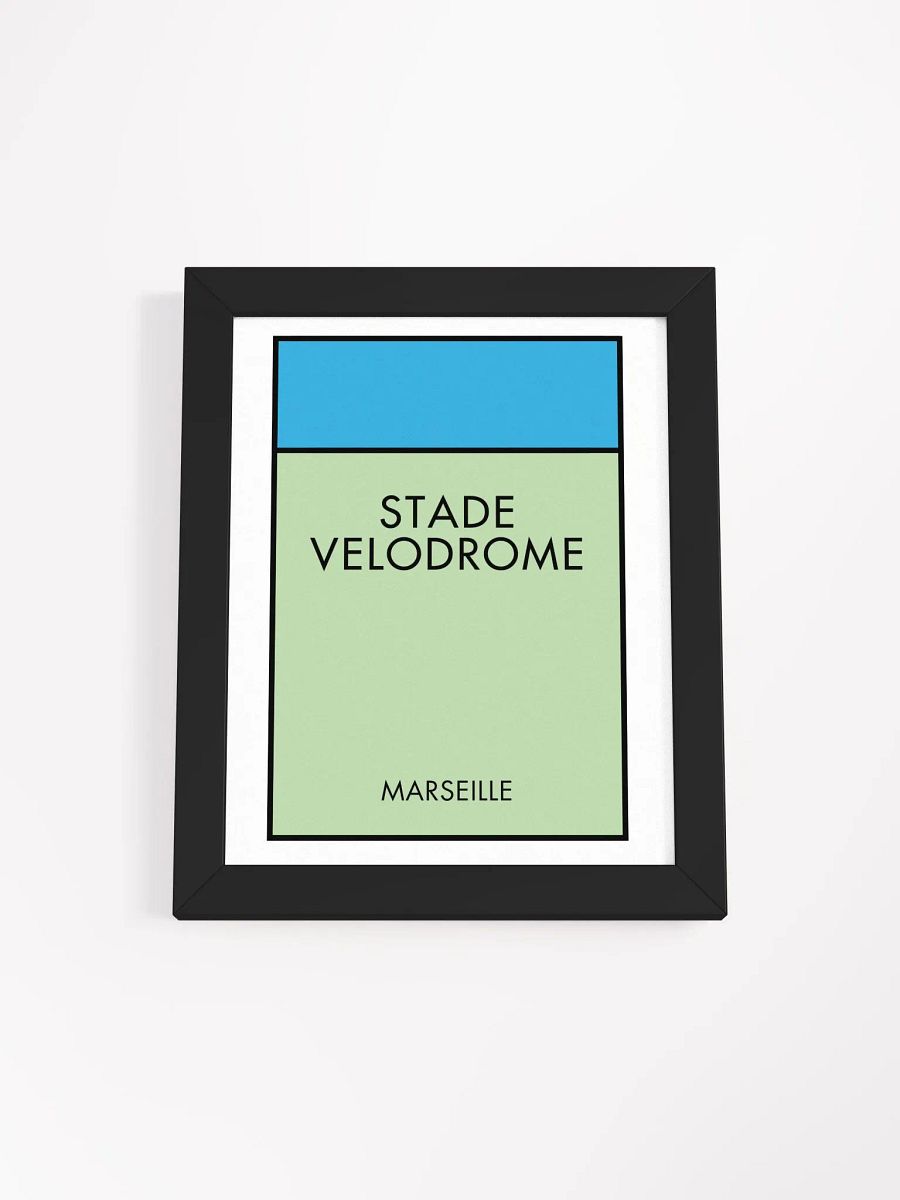 Stade Vélodrome Marseille Monopoly Title Art Framed Print product image (1)