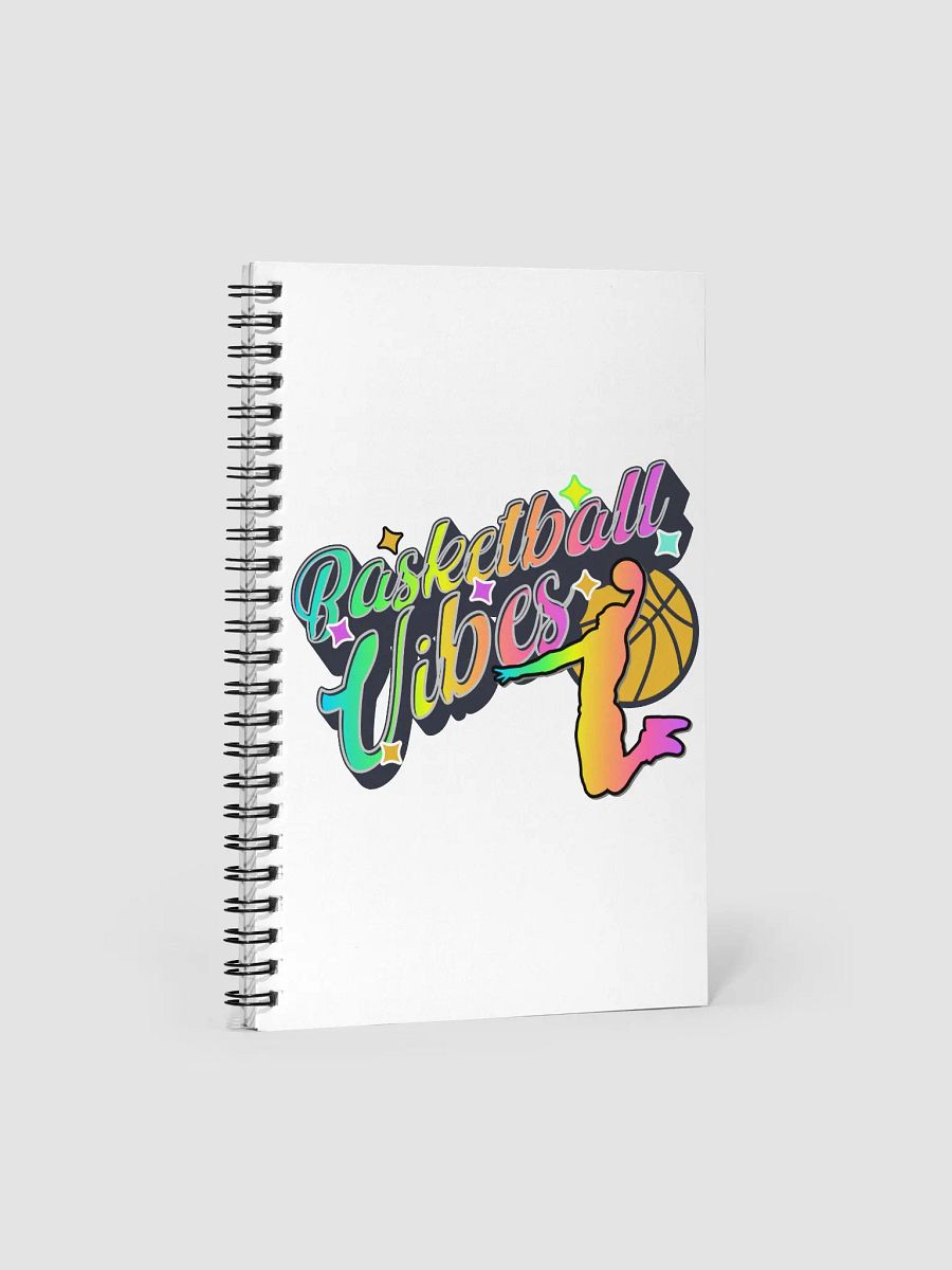 Basketball Vibes Rainbow Dreams Spiral Notebook product image (1)