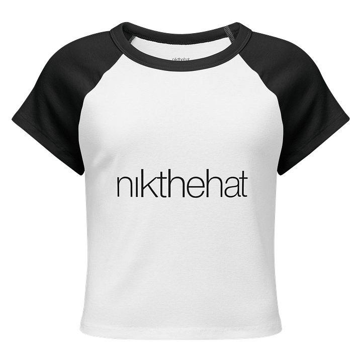 Bella+Canvas Women’s Micro Rib Raglan Baby Tee • nik the hat product image (1)