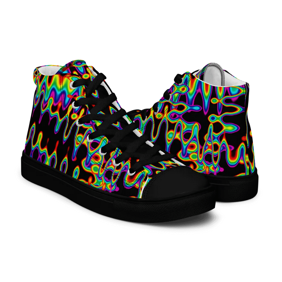 rainbows melt High Top canvas shoes (womens) product image (1)