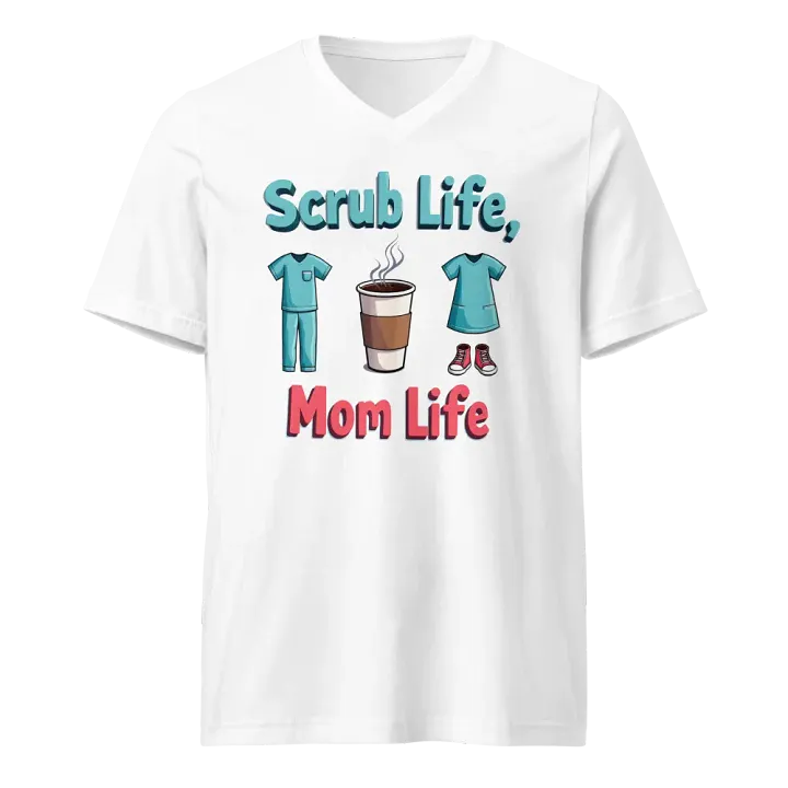 Scrub Life, Mom Life V-Neck Tee product image (5)
