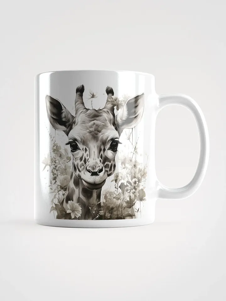 Mirrored Giraffes Floral Mug product image (3)