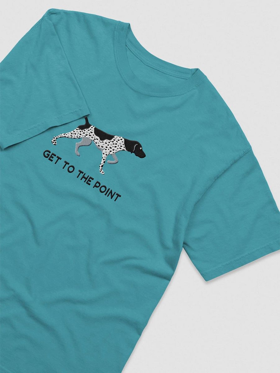 Get to the Point T-Shirt(Embroidered) of a German Shorthaired Pointer(Black Roan) product image (10)