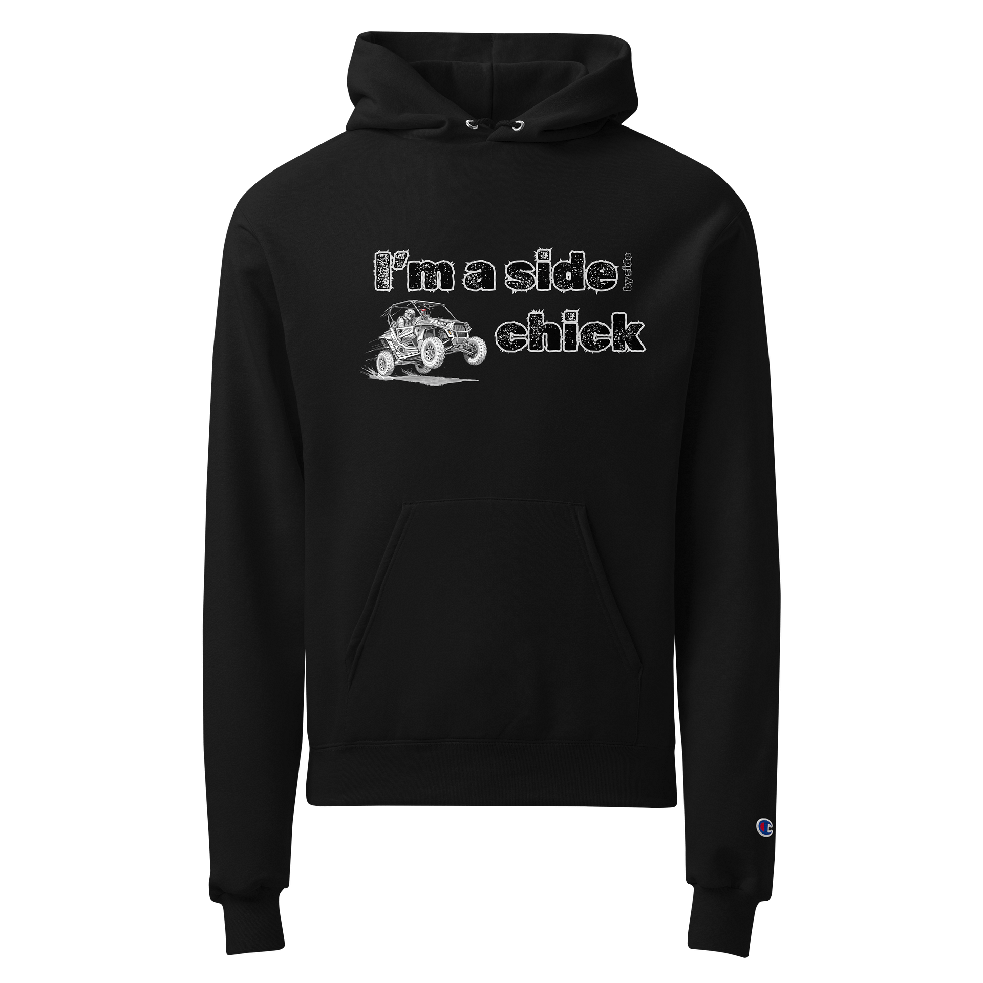 I'm a side chick Champion hoodie product image (1)
