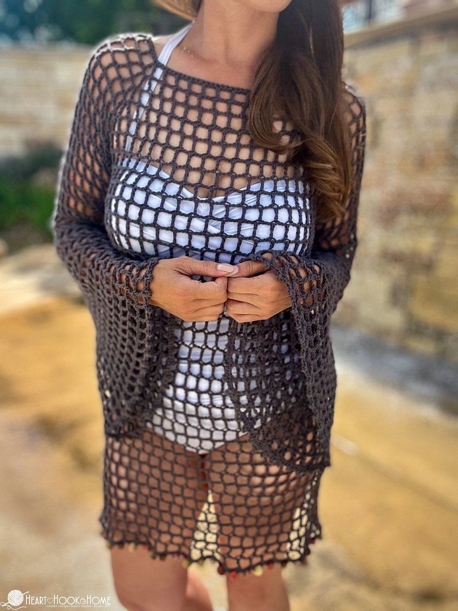 Zoe Mesh Coverup Crochet Pattern product image (1)