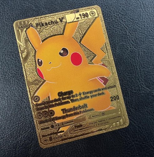 One of my students gave me a Golden Pikachu ✨🥹 ••• #pikachu #pokemon #gamer #tcg #golden