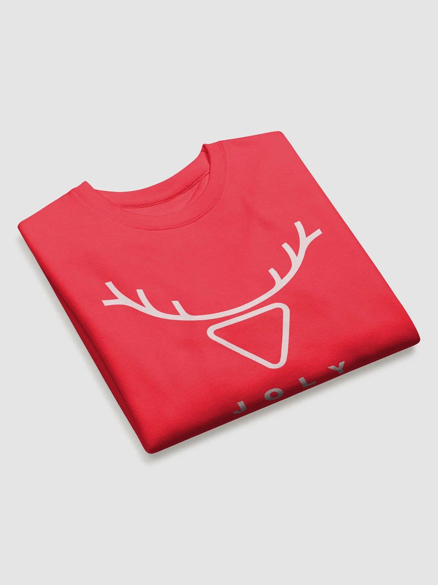 Cotton Heritage Premium Sweatshirt Reindeer Horns Design Christmas Festive Holiday product image (11)