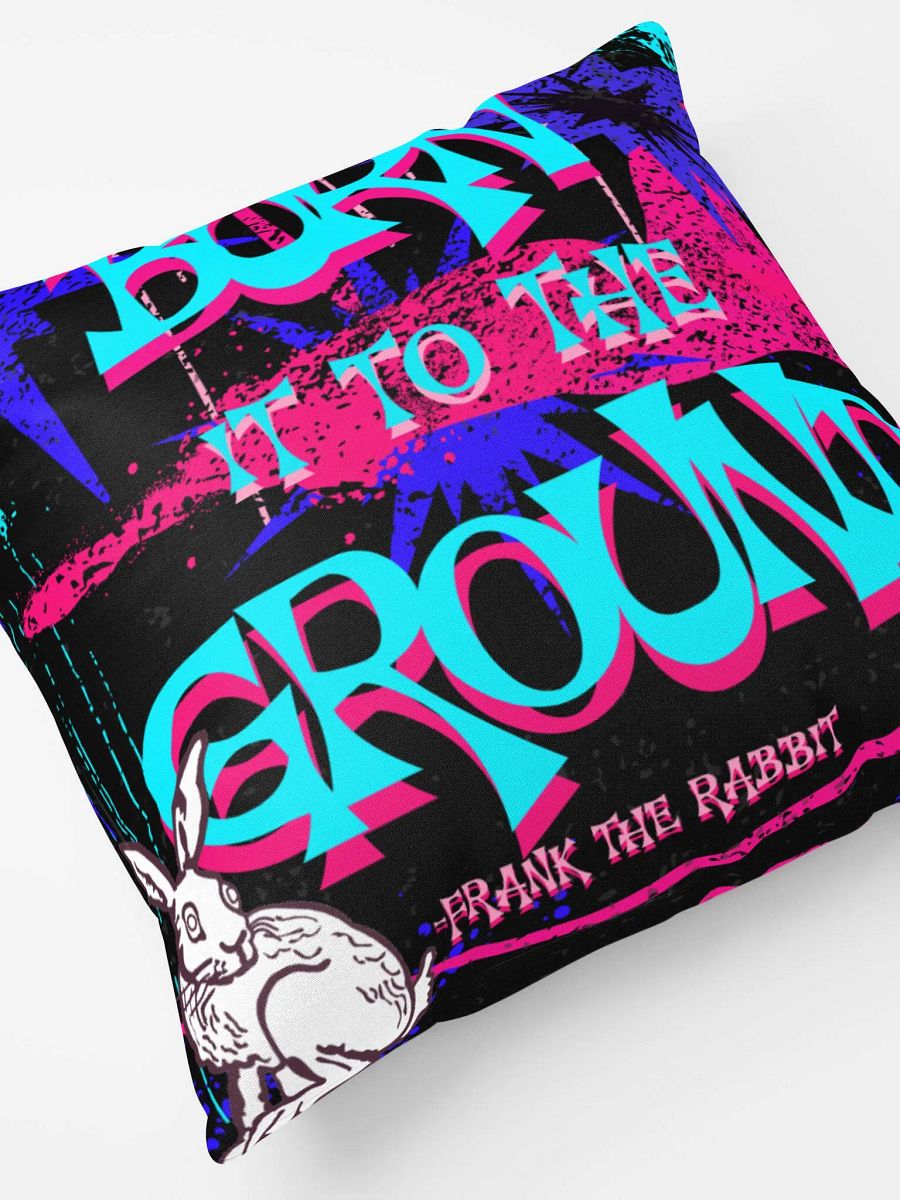 burn it to the ground, anarchist bunny rabbit, pillow product image (7)