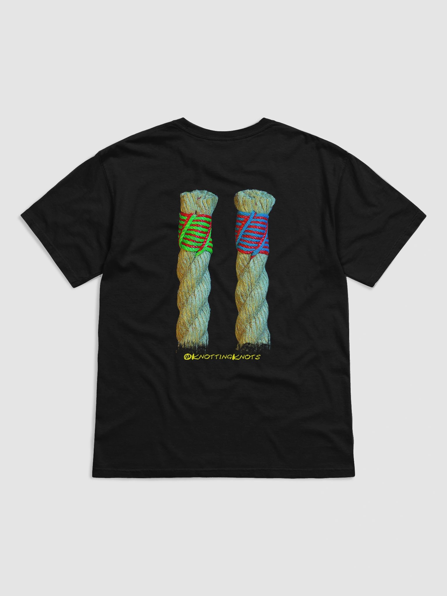 Nautical Sailmaker's Whipping Black T-Shirt product image (2)