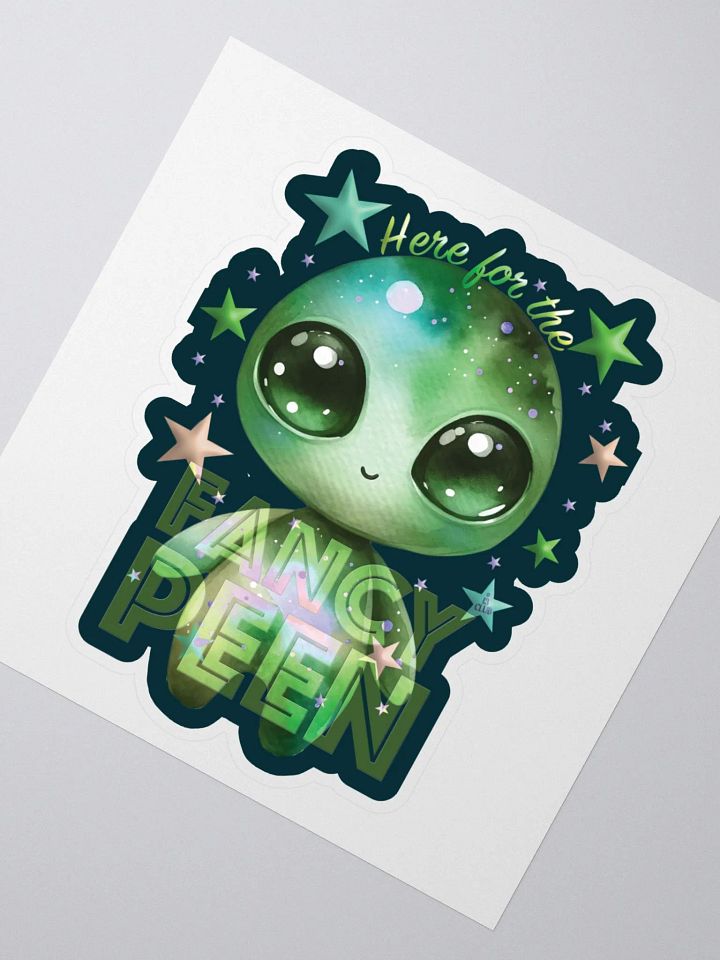 Fancy Alien Sticker (Green) product image (2)