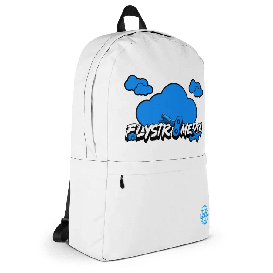 Flystr8media Backpack (White) product image (3)