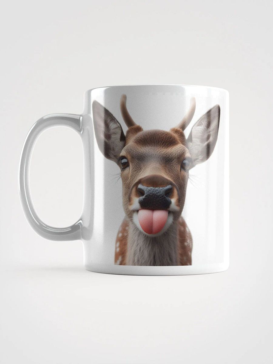 Rude Deer #Humorous Glossy Mug - White product image (6)