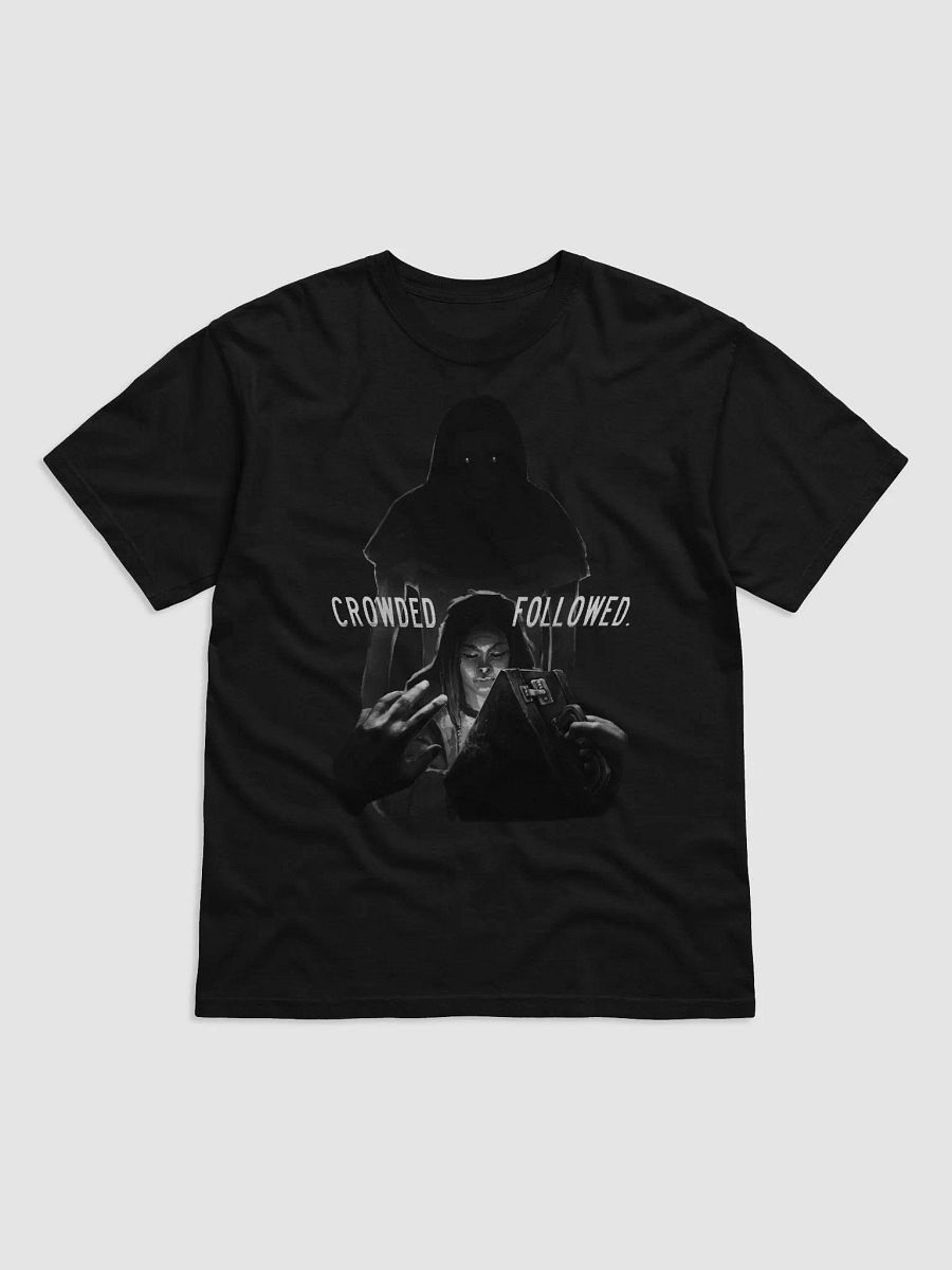 CROWDED. FOLLOWED. PRINTED B&W TEE product image (2)