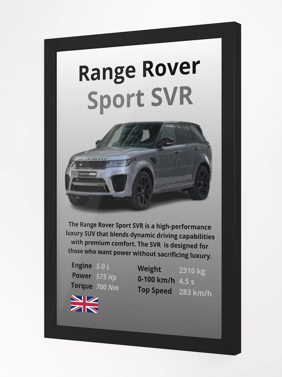 Range Rover Sport SVR Wall Poster product image (2)