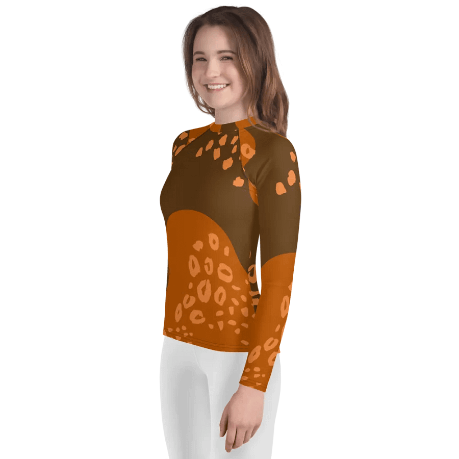 Wild Orange Youth Rash Guard product image (3)