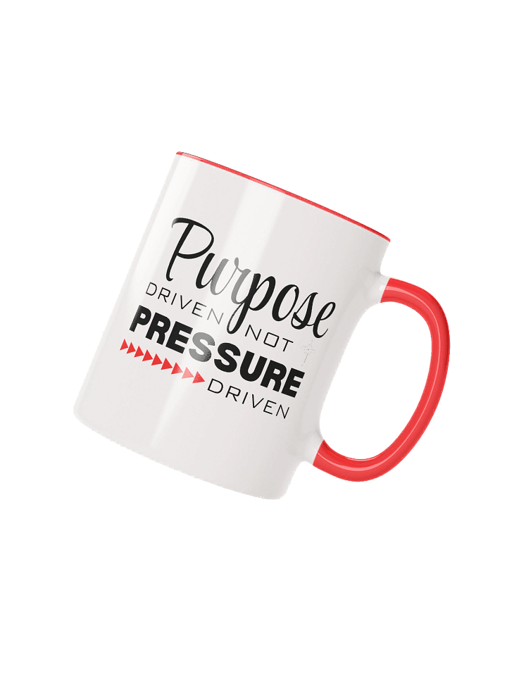 Purpose Driven Not Pressure Driven | Double-tone Ceramic Mug | Faith Inspirational Gift product image (2)