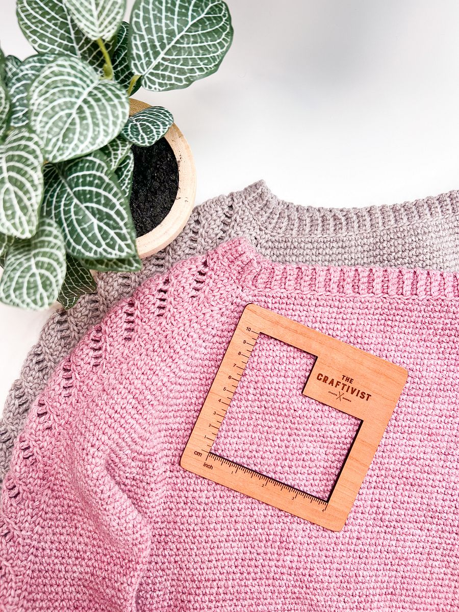 Crochet Along and Create a Beautiful Lace Sleeve Sweater! Lace Sleeve Crochet Sweater (9 Sizes) product image (11)