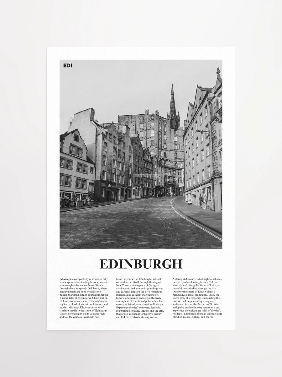 Edinburgh 03 Newspaper Poster product image (5)