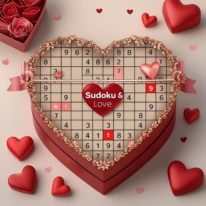 Sudoku & Love: A Valentine’s Day Treat Puzzles product image (1)