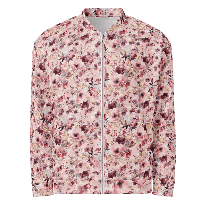 Pink Roses Garden Bomber Jacket product image (1)