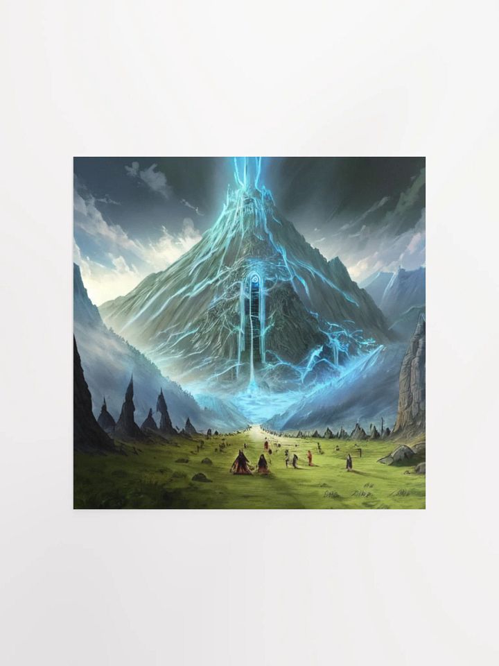 Mystic Mountain Energy Lord Of The Rings Anime Concept Art Poster product image (2)