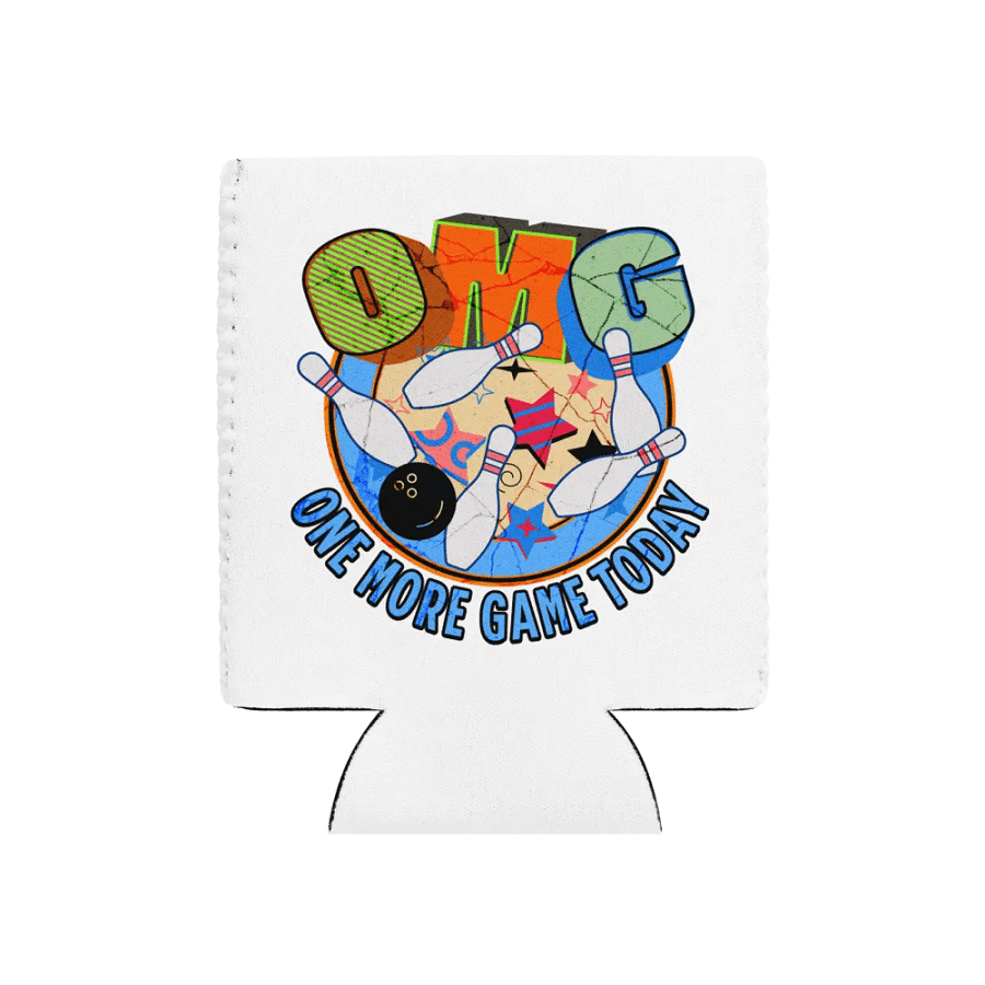 OMG One More Game Today Bowling Can Cooler product image (1)