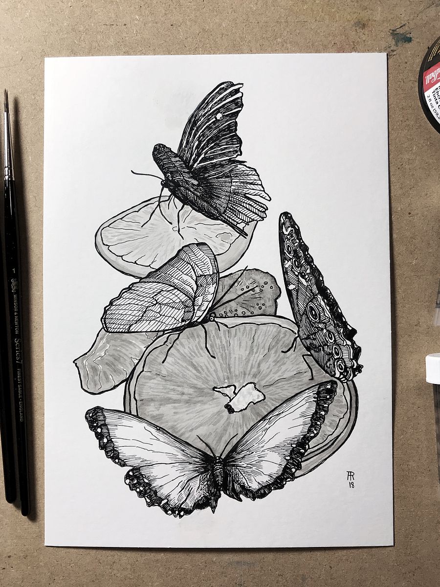 original painting : butterflies product image (1)