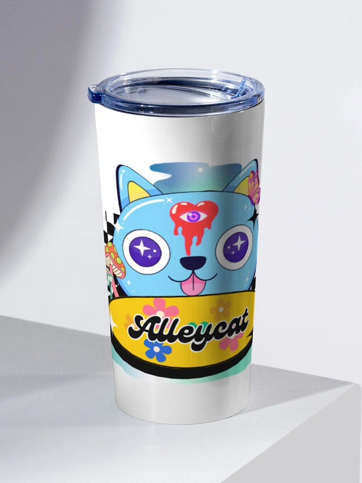 Psychedelic Alleycat Stainless Steel Tumbler product image (2)