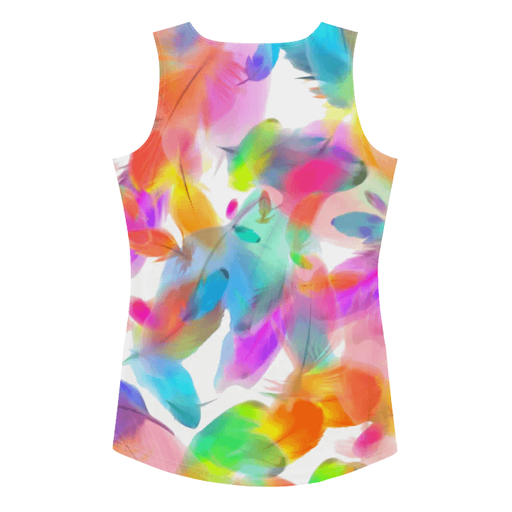 Colorful Feather Pattern Design Tank Top - v1 product image (2)