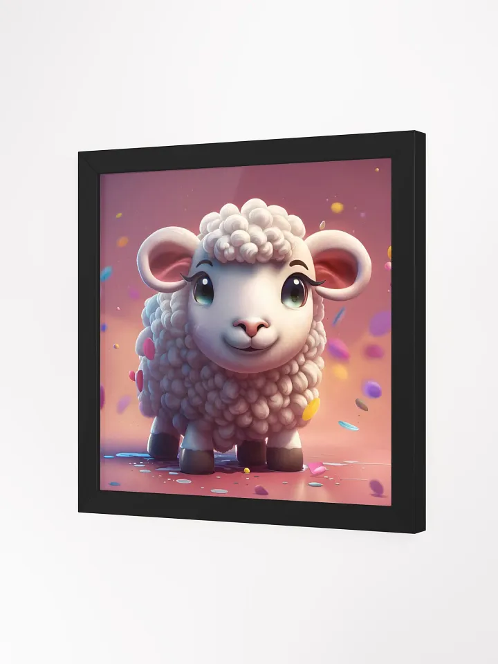 Framed Cute Sheep Poster product image (2)