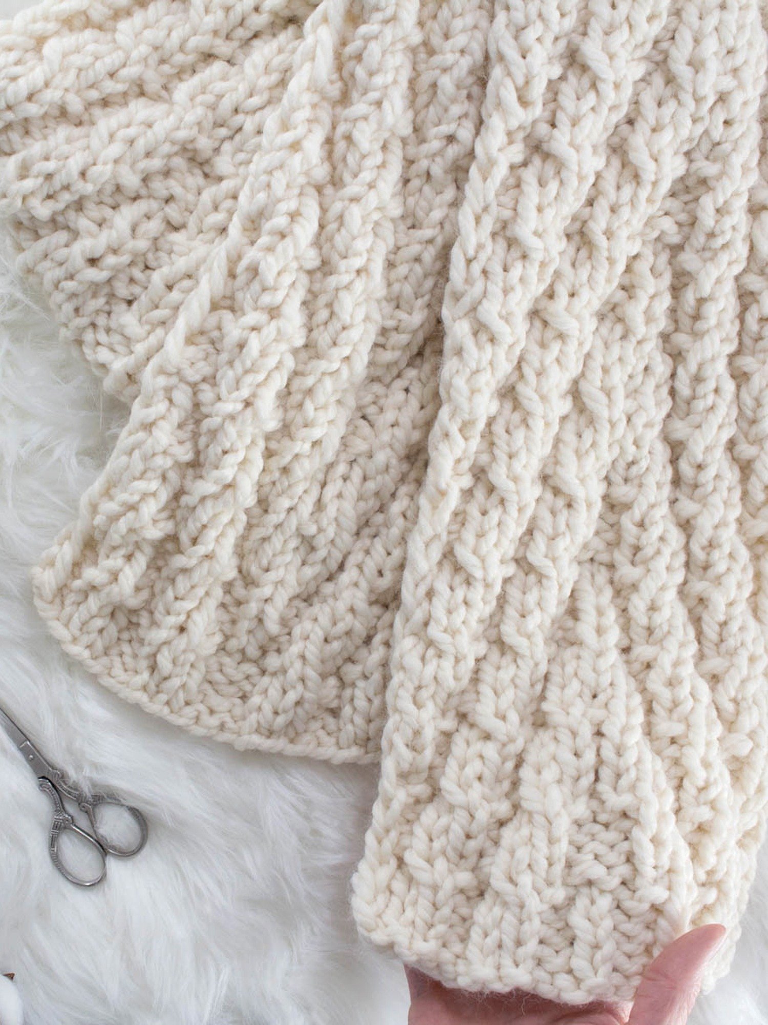 Chevron Infinity Scarf Knitting Pattern - Twinkle Lights product image (1)