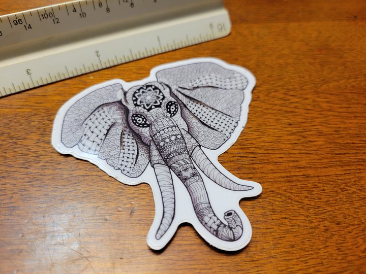 Zen Elephant Sticker product image (2)