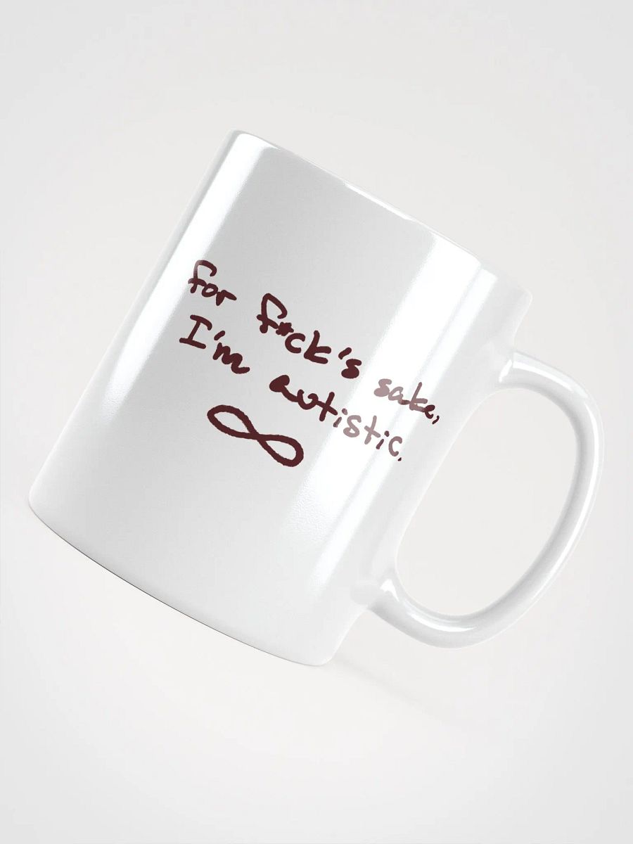 FFS, I'm autistic. (maroon design) mug product image (7)