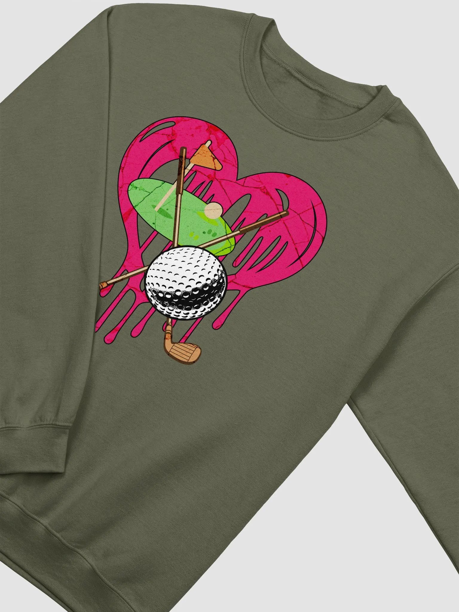 Heart Golf Club And Ball Crewneck product image (14)