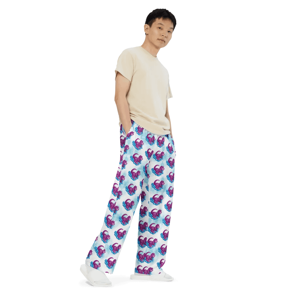 Sleepy Dino Wide-Leg Pants product image (11)