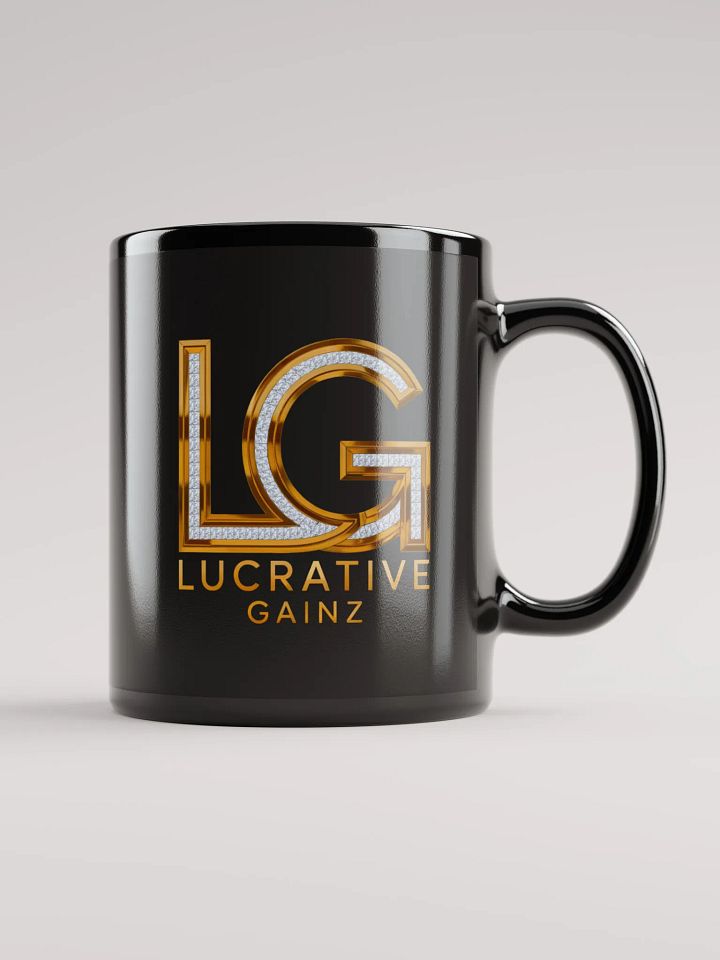 Lucrative Gold Diamonds Black Mug product image (1)