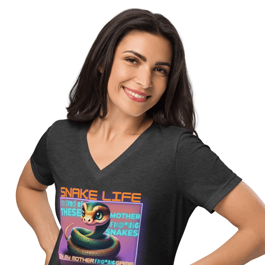 snake life v neck t shirt product image (37)