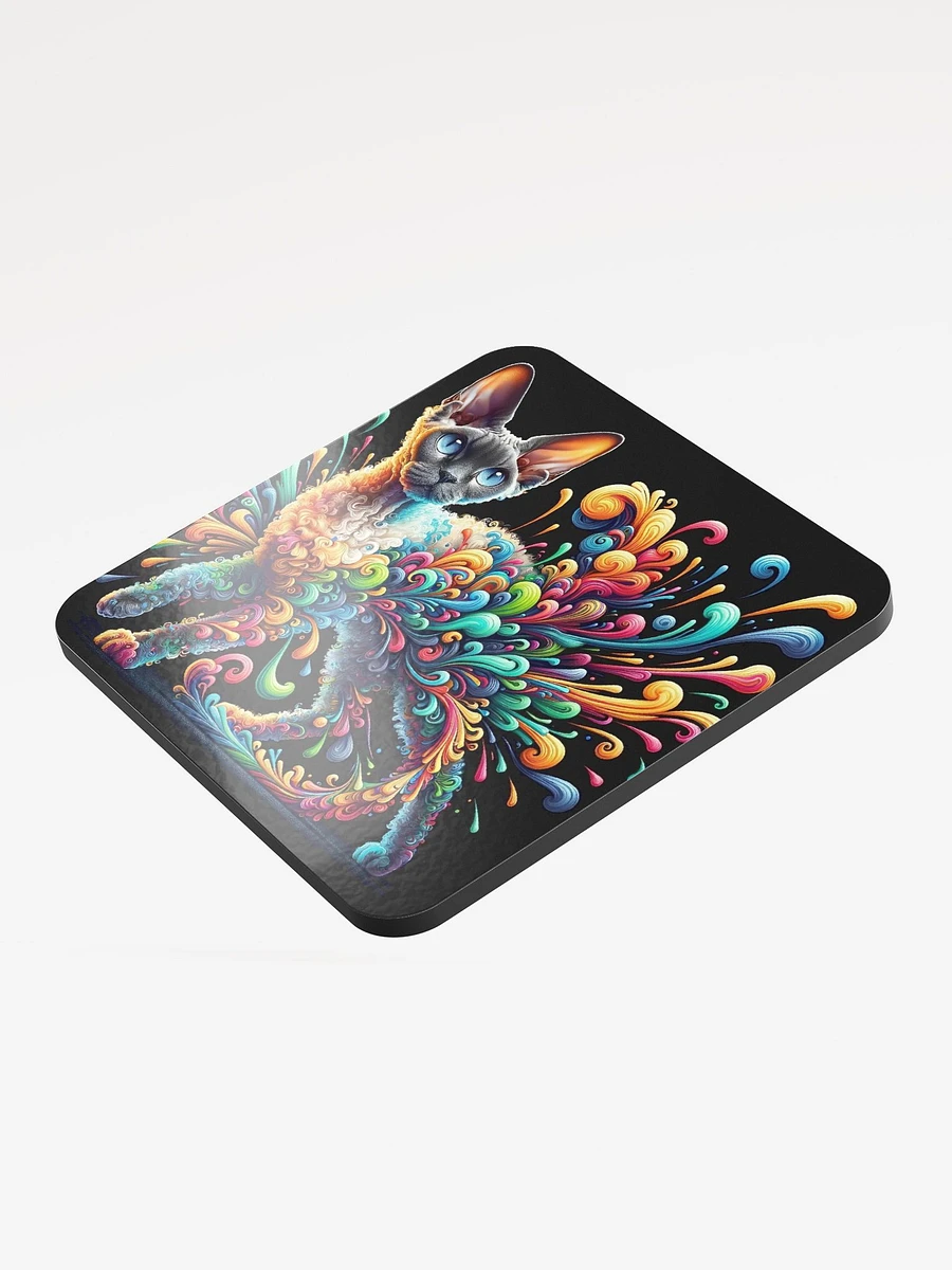 Glossed Cork Coaster: Devon Rex product image (3)