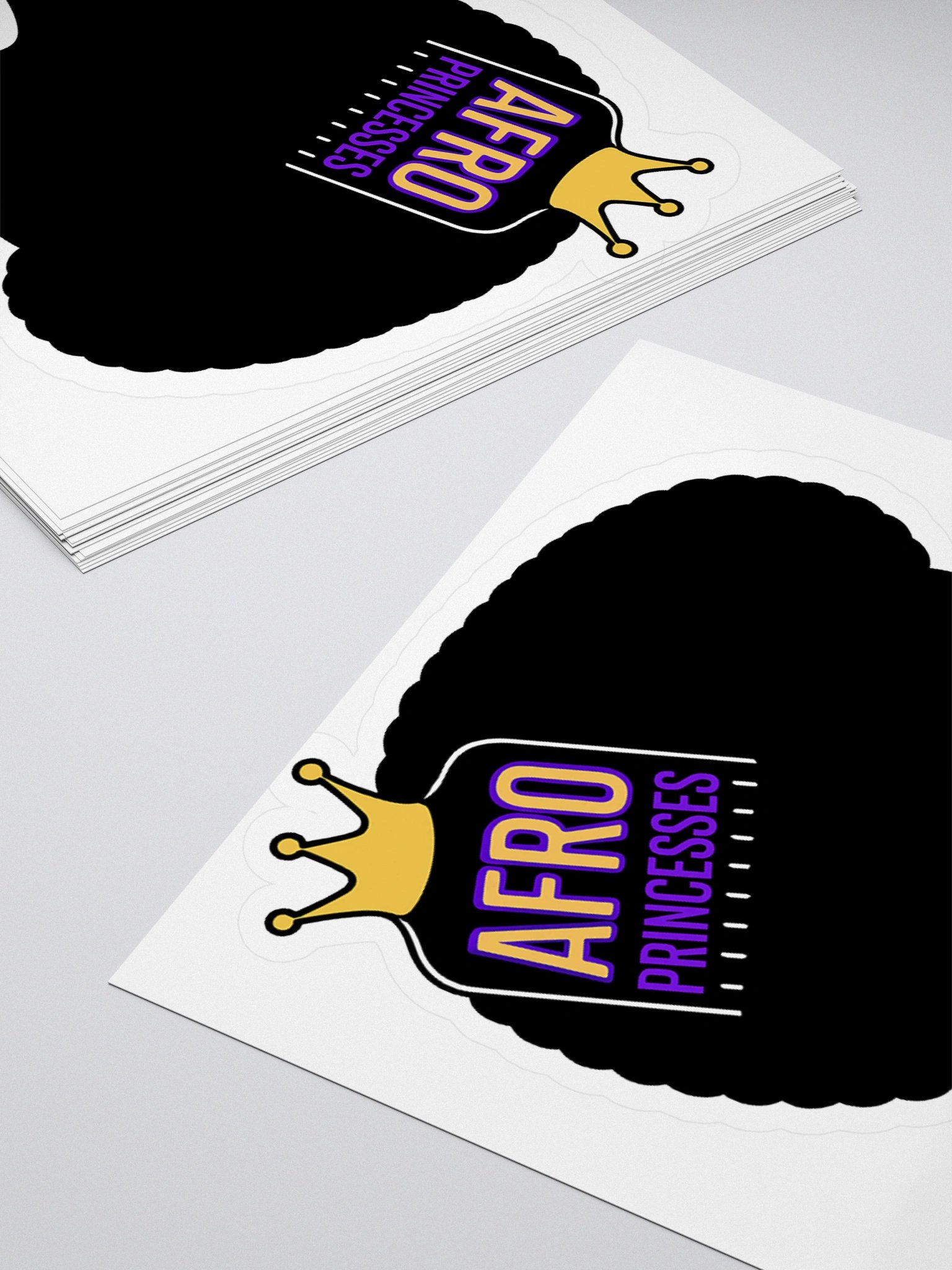 4 x 4 Afro Princesses Sticker product image (4)