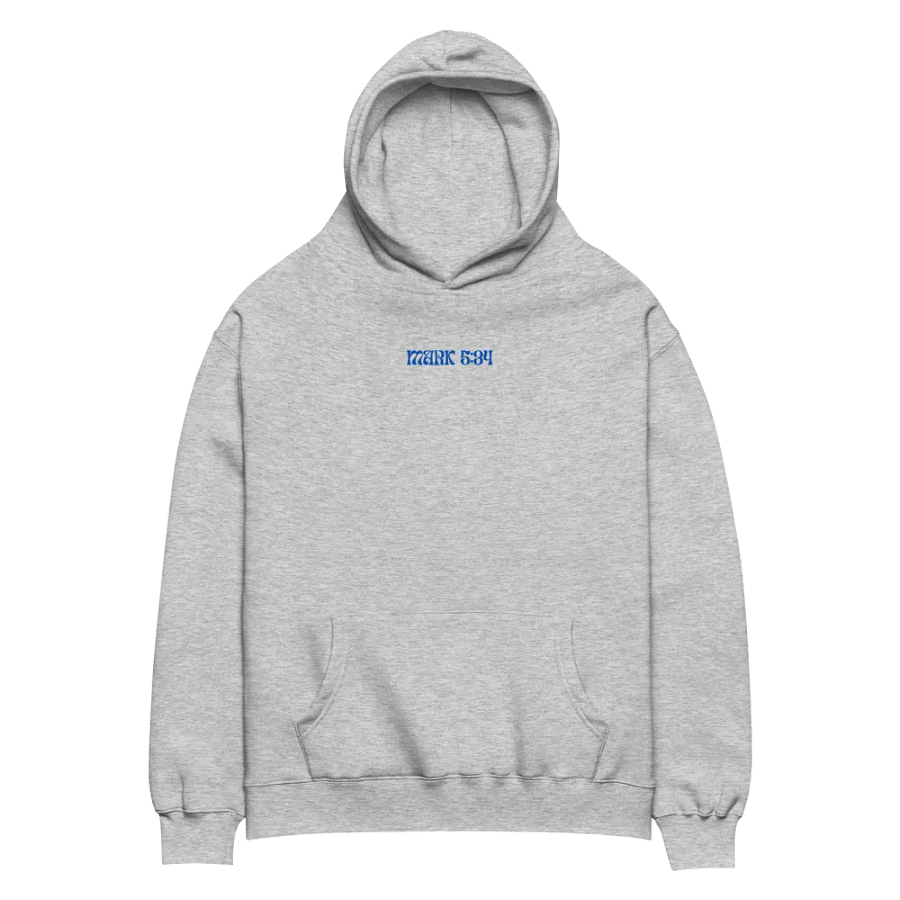 Make Me Well, Mark 5:34 Hoodie (Blue) product image (5)