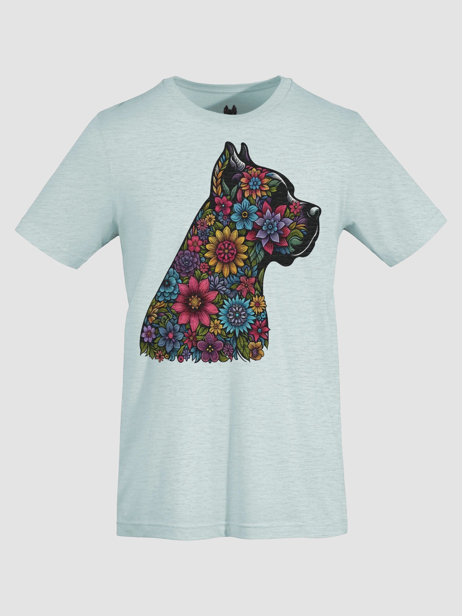 Vibrant Floral Cane Corso T-Shirt Design product image (28)