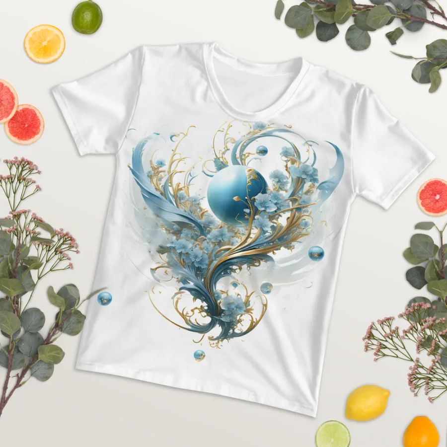 Floral art T shirt product image (4)