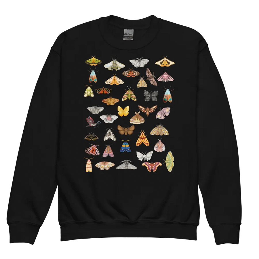 Moth Collage Youth Crewneck Sweatshirt product image (1)
