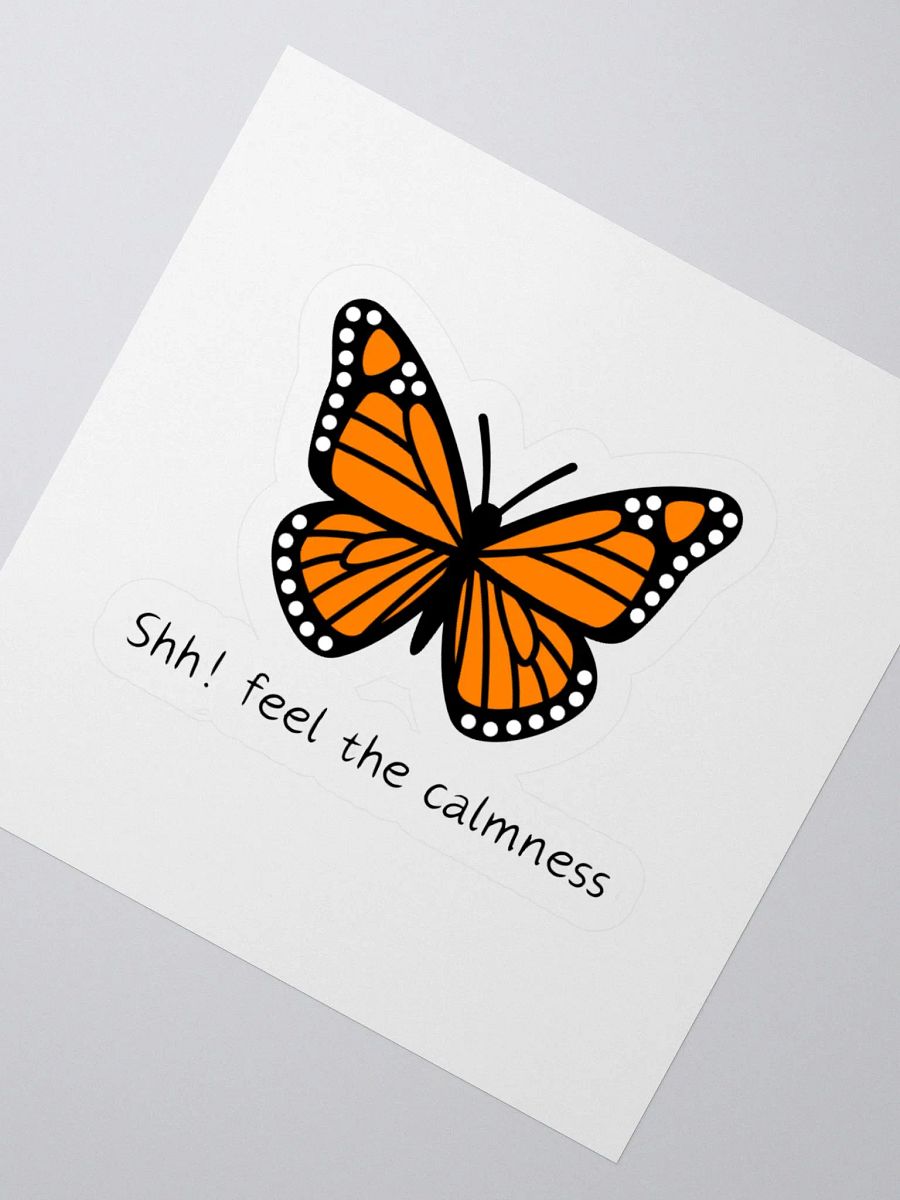 Calm Butterfly Kiss Cut Sticker 004 product image (4)