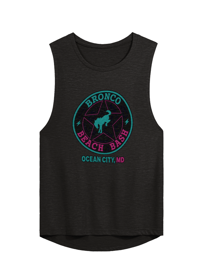 2025 Bronco Beach Bash Ocean City / Destination Bigfoot Bronco Collab | Full Send Women's Bella + Canvas Muscle Tank (Multiple Colors Available) product image (1)