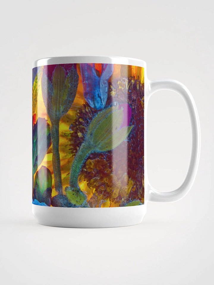 Pressed Flower Art Mug 15 Oz. product image (1)