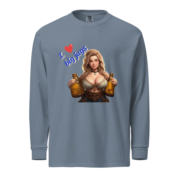 I ❤️ Big Jugs - Men's Long Sleeve Shirt product image (5)